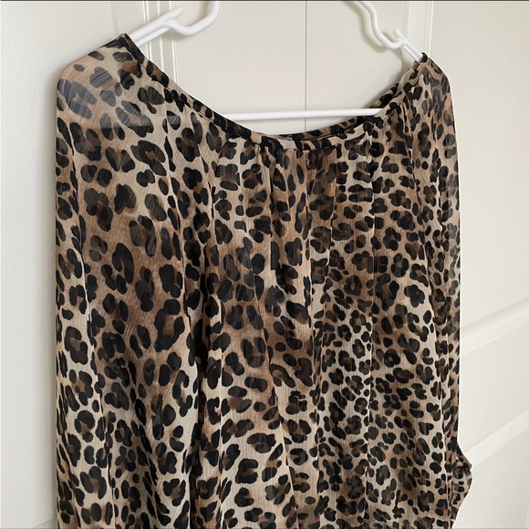 Trac Blouse Top Leopard Print - Picture 2 of 6